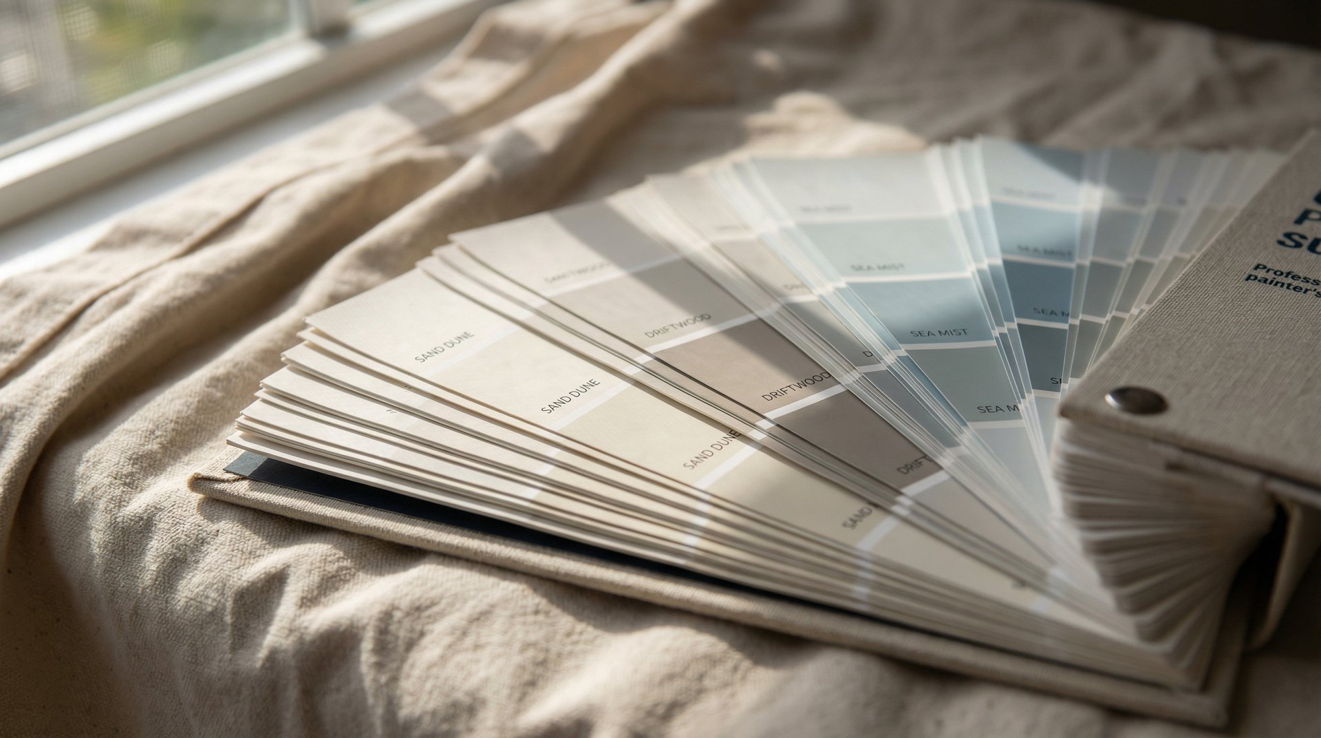 Professional colour swatch fan for colour consulting services